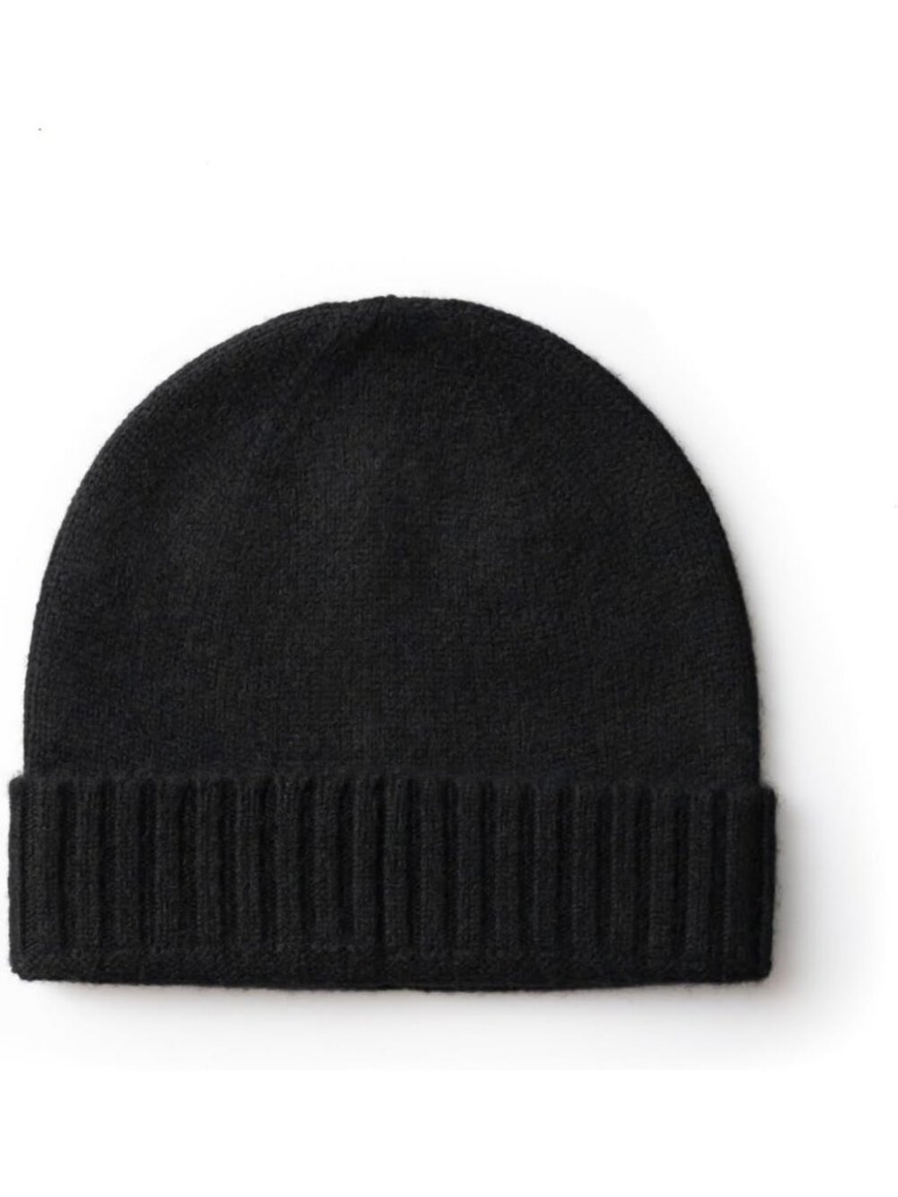 Luxurious 100% Cashmere Men's Classic Cuffed Beanie - Warm Winter Accessory